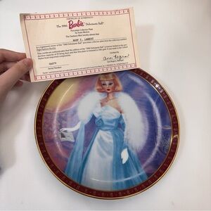 Barbie The 1966 Debutante Ball Collector Plate Mary E. Lambert 1990 COA